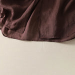 Buddha Stones Summer Vintage Button-Up Solid Women's Short Sleeve Midi Dress With Pockets