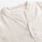 Buddha Stones Summer Casual V-Neck Solid Men's Short Sleeve T-Shirts