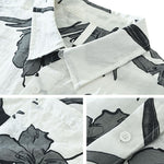 Buddha Stones Summer Casual Button-Up Floral Men's Shirts With Patch Pocket