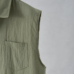 Buddha Stones Summer Casual Minimalist Button-Up Solid Men's Sleeveless Shirts