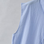 Buddha Stones Summer Casual Minimalist Button-Up Solid Men's Sleeveless Shirts
