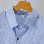 Buddha Stones Summer Casual Minimalist Button-Up Solid Men's Sleeveless Shirts