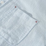 Buddha Stones Summer Casual Minimalist Button-Up Solid Cotton Linen Men's Short Sleeve Shirts With Pocket