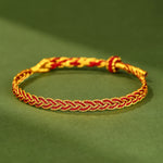 Buddha Stones Hand-Woven Colorful Red String Luck Braided Bracelet