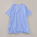 Buddha Stones Summer Casual Minimalist Button-Up Solid Women's Short Sleeve Dresses