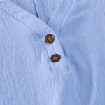 Buddha Stones Summer Casual Minimalist Button-Up Solid Women's Short Sleeve Dresses