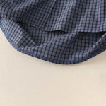 Buddha Stones Summer Casual Vintage Mandarin Collar Button-Up Plaid Women's Short Sleeve Shirts With Pocket