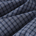 Buddha Stones Summer Casual Vintage Mandarin Collar Button-Up Plaid Women's Short Sleeve Shirts With Pocket