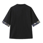Buddha Stones Summer Tang Style Vintage Frog Button Crane Men's Short Sleeve Shirts