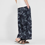 Buddha Stones Summer Boho Casual Drawstring Abstract Cropped Pants Men's Straight Leg Pants With Pocket