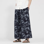 Buddha Stones Summer Boho Casual Drawstring Abstract Cropped Pants Men's Straight Leg Pants With Pocket