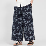 Buddha Stones Summer Boho Casual Drawstring Abstract Cropped Pants Men's Straight Leg Pants With Pocket