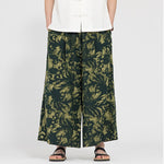 Buddha Stones Summer Boho Casual Drawstring Abstract Cropped Pants Men's Straight Leg Pants With Pocket