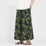 Buddha Stones Summer Boho Casual Drawstring Abstract Cropped Pants Men's Straight Leg Pants With Pocket