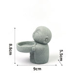 Buddha Stones Resin Buddha Serenity Candle Holder Statue Decor Without Candle