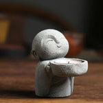 Buddha Stones Resin Buddha Serenity Candle Holder Statue Decor Without Candle