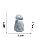 Buddha Stones Resin Small Prayer Ksitigarbha Buddha Compassion Meditation Statue