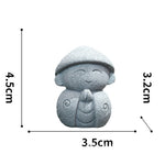 Buddha Stones Resin Small Prayer Ksitigarbha Buddha Compassion Meditation Statue