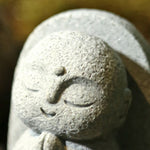 Buddha Stones Resin Small Prayer Ksitigarbha Buddha Compassion Meditation Statue