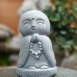 Buddha Stones Resin Small Prayer Ksitigarbha Buddha Compassion Meditation Statue