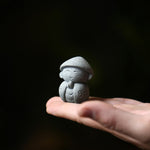 Buddha Stones Resin Small Prayer Ksitigarbha Buddha Compassion Meditation Statue