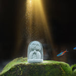 Buddha Stones Resin Small Prayer Ksitigarbha Buddha Compassion Meditation Statue