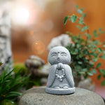 Buddha Stones Resin Small Prayer Ksitigarbha Buddha Compassion Meditation Statue