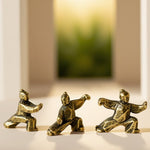 Buddha Stones Copper Harmony Tai Chi Warrior Mini Zen Decor Figurine