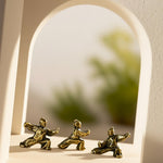 Buddha Stones Copper Harmony Tai Chi Warrior Mini Zen Decor Figurine