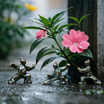 Buddha Stones Copper Harmony Tai Chi Warrior Mini Zen Decor Figurine