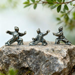 Buddha Stones Copper Harmony Tai Chi Warrior Mini Zen Decor Figurine