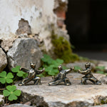 Buddha Stones Copper Harmony Tai Chi Warrior Mini Zen Decor Figurine