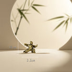 Buddha Stones Copper Harmony Tai Chi Warrior Mini Zen Decor Figurine