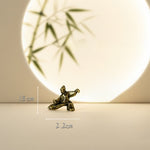 Buddha Stones Copper Harmony Tai Chi Warrior Mini Zen Decor Figurine