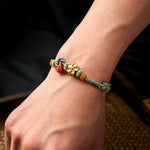Buddha Stones Mandala Braided Rope Confidence Bracelet