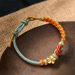 Buddha Stones Mandala Braided Rope Confidence Bracelet