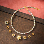 Buddha Stones White Braided Rope Flower knowledge Bracelet