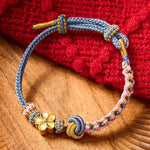 Buddha Stones Braided Rope Knot Adjustable Bracelet