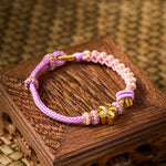 Buddha Stones Braided Rope Knot Adjustable Bracelet