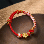 Buddha Stones Braided Rope Knot Adjustable Bracelet
