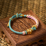 Buddha Stones Braided Rope Knot Adjustable Bracelet