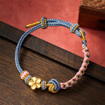 Buddha Stones Braided Rope Knot Adjustable Bracelet