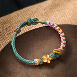 Buddha Stones Braided Rope Knot Adjustable Bracelet