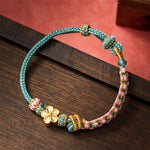 Buddha Stones Braided Rope Knot Adjustable Bracelet