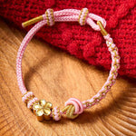 Buddha Stones Braided Rope Knot Adjustable Bracelet