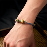 Buddha Stones Braided Rope Knot Adjustable Bracelet