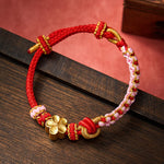 Buddha Stones Braided Rope Knot Adjustable Bracelet