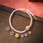 Buddha Stones Braided Rope Knot Adjustable Bracelet