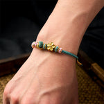 Buddha Stones Braided Rope Knot Adjustable Bracelet