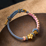 Buddha Stones Braided Rope Knot Adjustable Bracelet